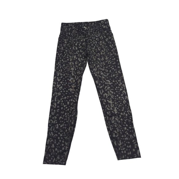 JoyLab Womens Medium Black & Gray Leopard Print High-Waisted Leggings - Picture 2 of 9